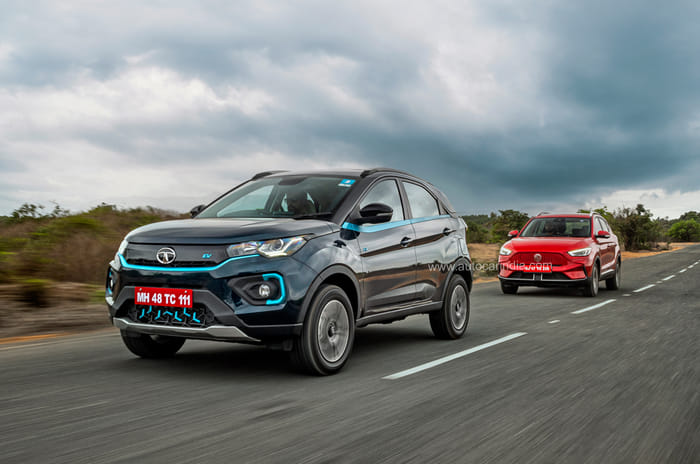 Nexon EV Max vs MG ZS EV facelift comparison